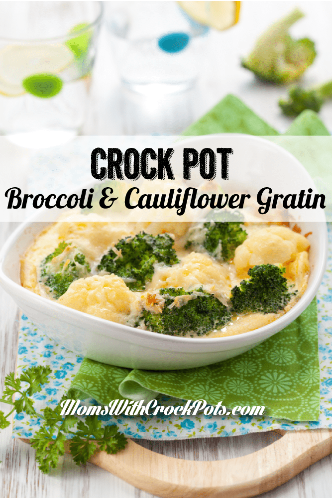 Easy Broccoli and Cauliflower in Crock Pot Recipe with Slow Cooker Veggie Tips
