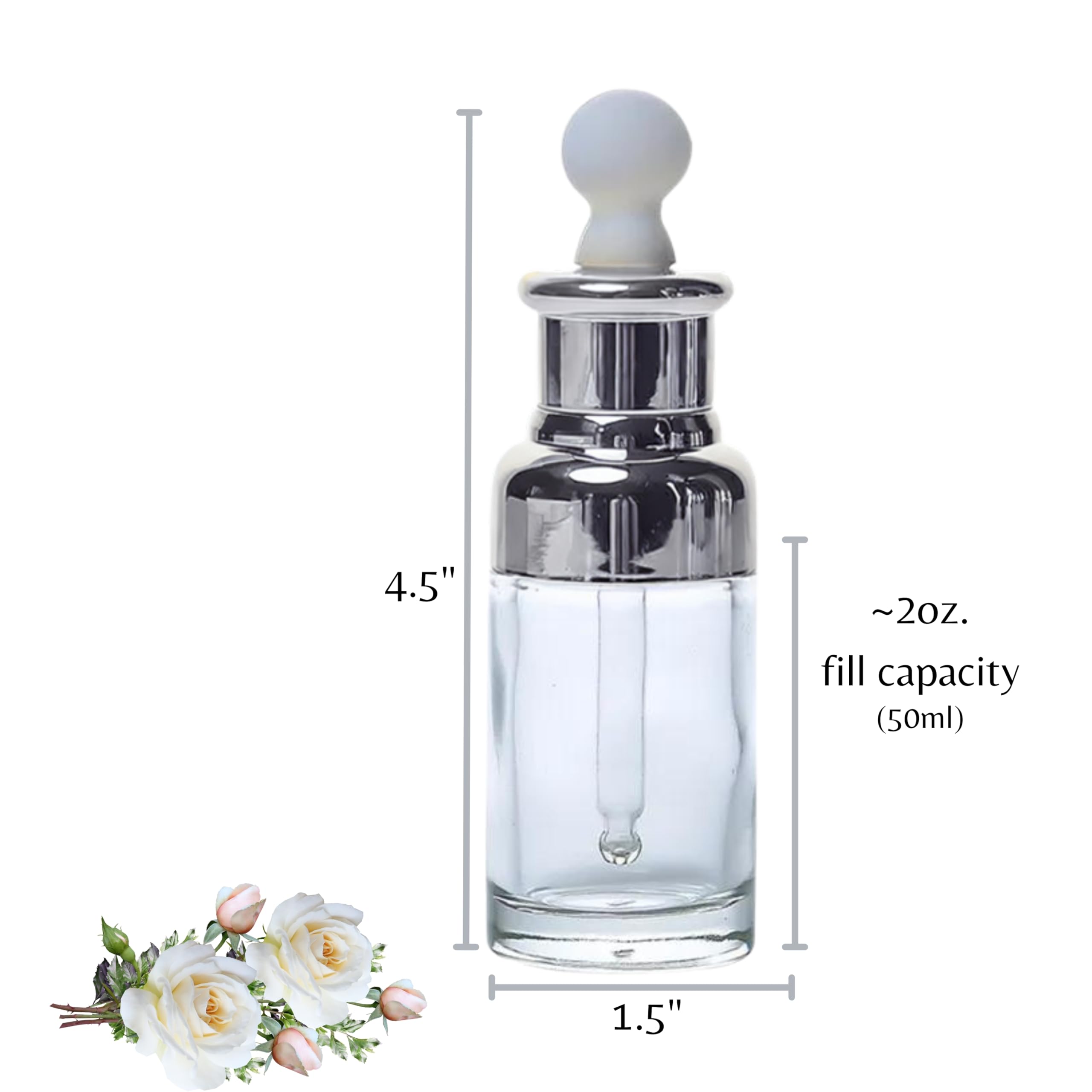 Top Quality Serum Bottle with Dropper for Essential Oils & Skincare
