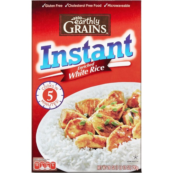 Buy Earthly Grains Instant White Rice with Easy Prep and Quick Cooking Time