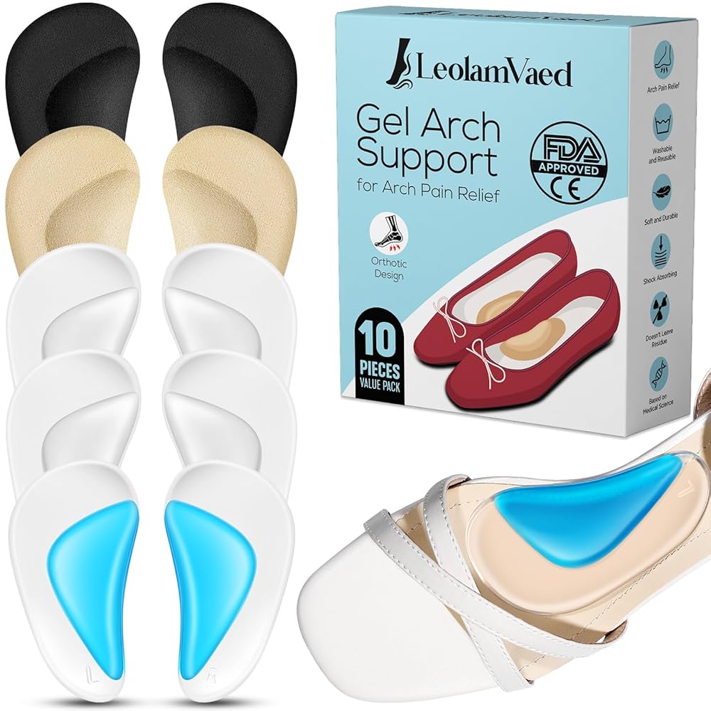 Stick on Arch Support for Foot Pain Relief: Cushioning Insoles That Work