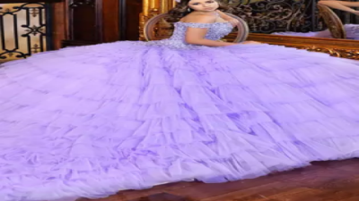 Perfect Lilac Color Quince Dress for Your Big Day