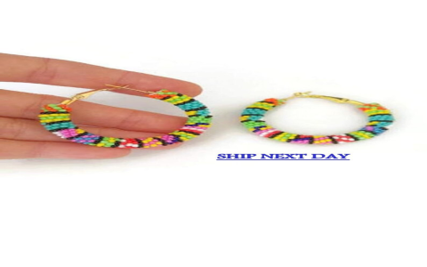 Best Title Selection: "Stunning Native Beaded Hoop Earrings - Handmade & Authentic"