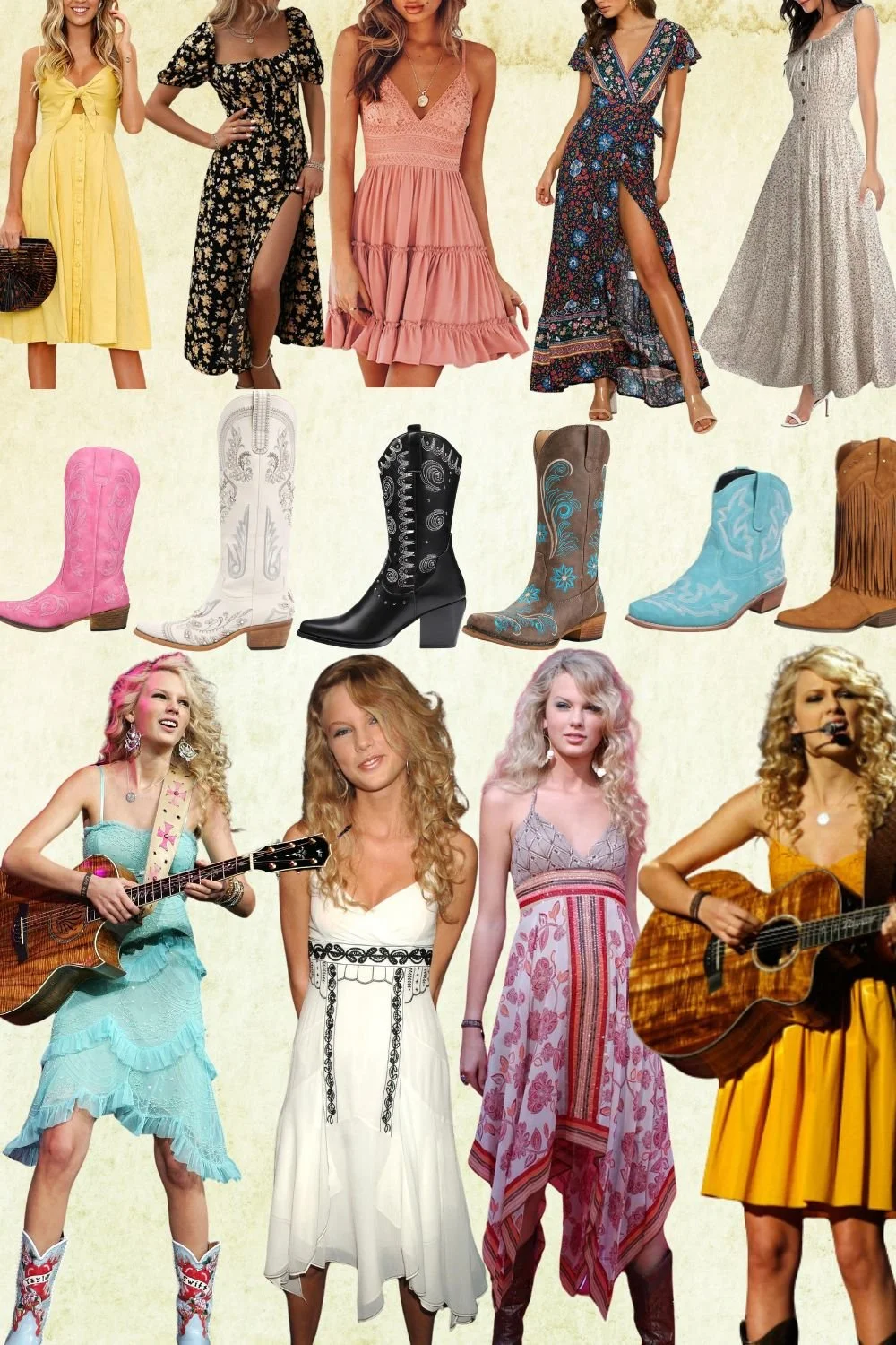 Taylor Swift Debut Outfit Ideas: Country Style & Big Hair Looks