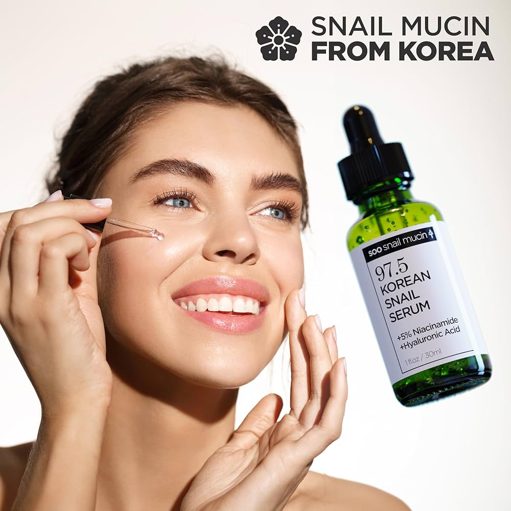 Korean Beauty Secret: Glass Skin Snail Serum Anti-Aging