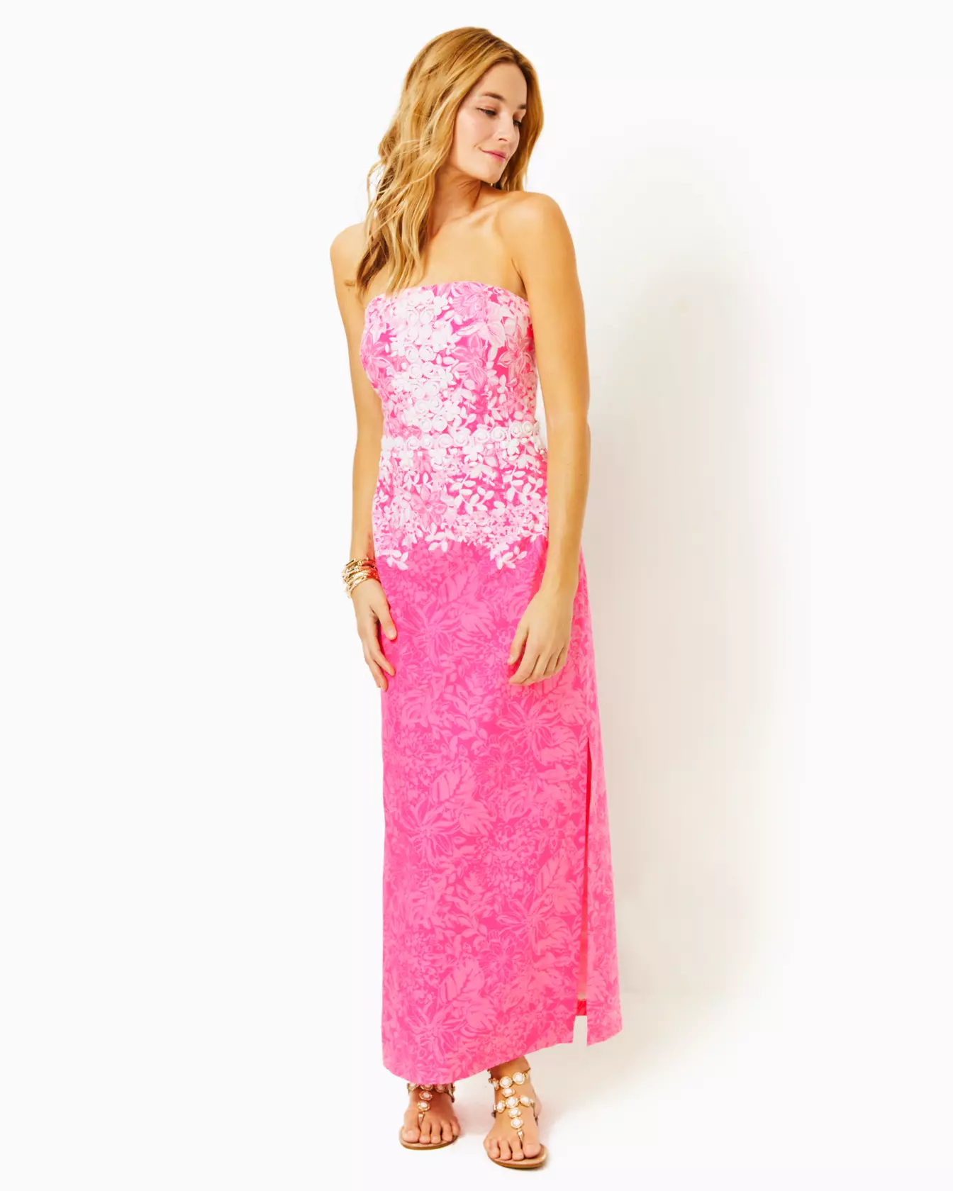Turn Heads in the Lilly Pulitzer Pink Strapless Dress