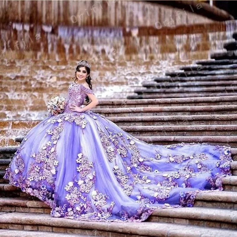 Perfect Lilac Color Quince Dress for Your Big Day