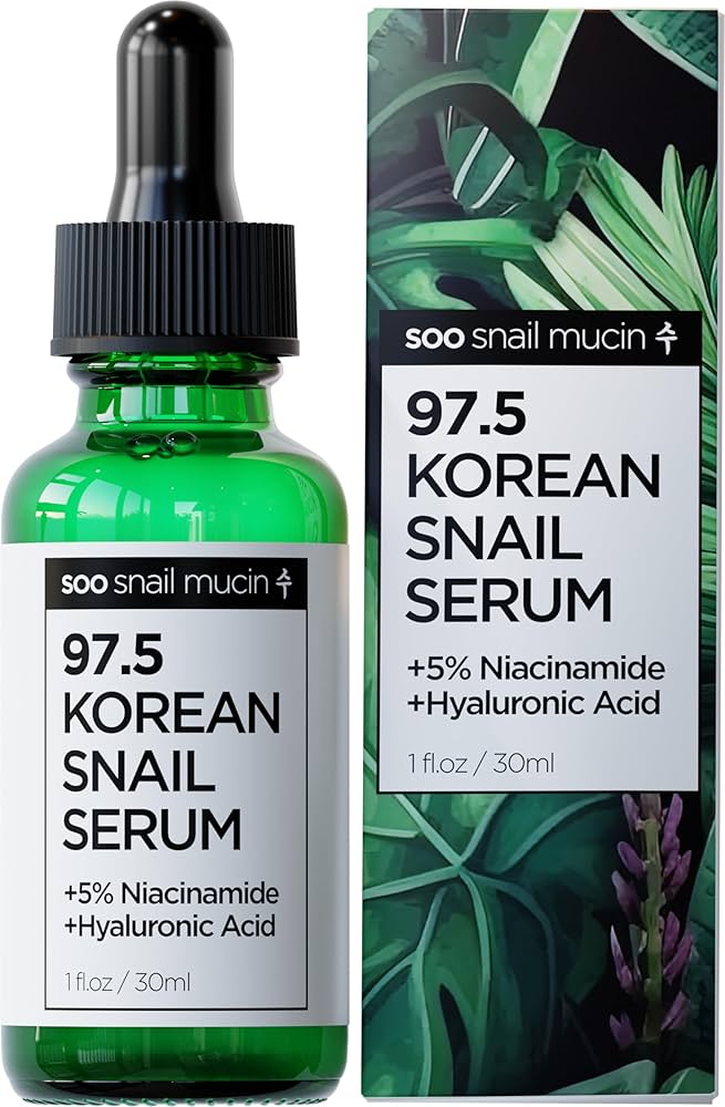 Korean Beauty Secret: Glass Skin Snail Serum Anti-Aging