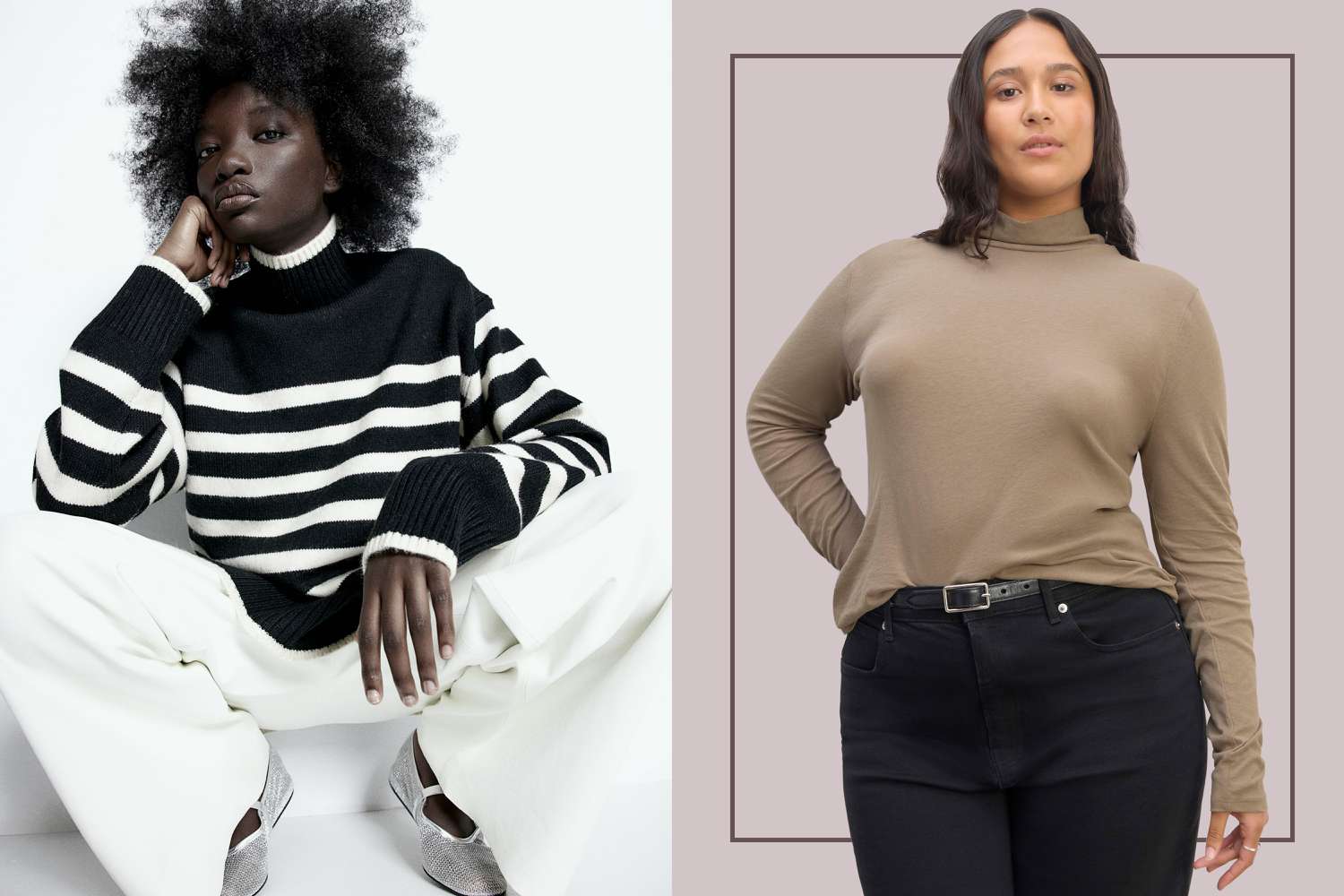 Cozy Women's Petite Turtlenecks - Soft Layering Essentials