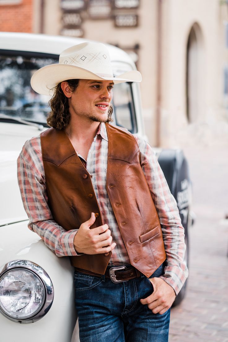 5 Epic Ways to Style Your Genuine Cowboy Leather Vest for Men - Rugged Meets Stylish