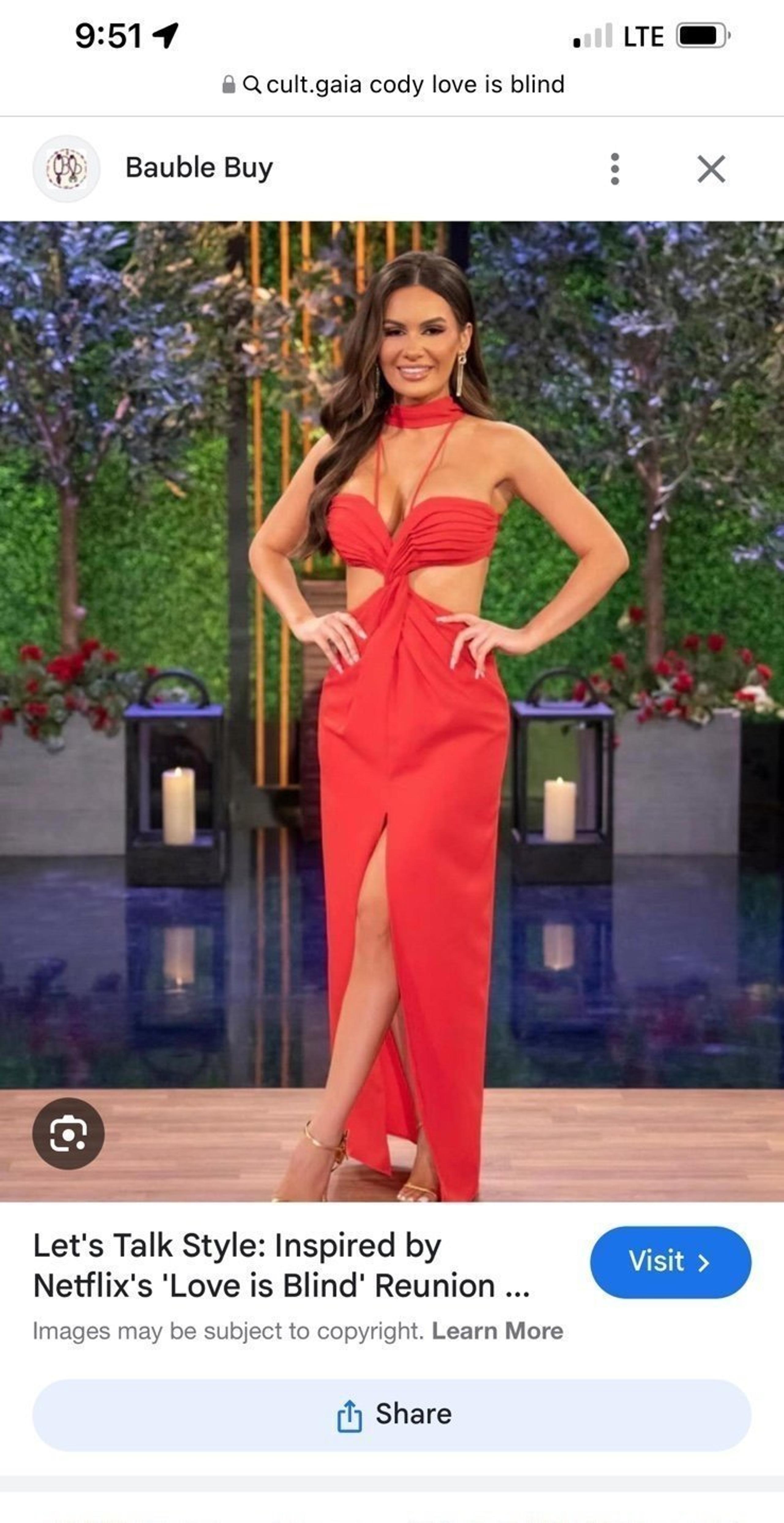 Why Everyone’s Obsessed with This Red Cult Gaia Dress