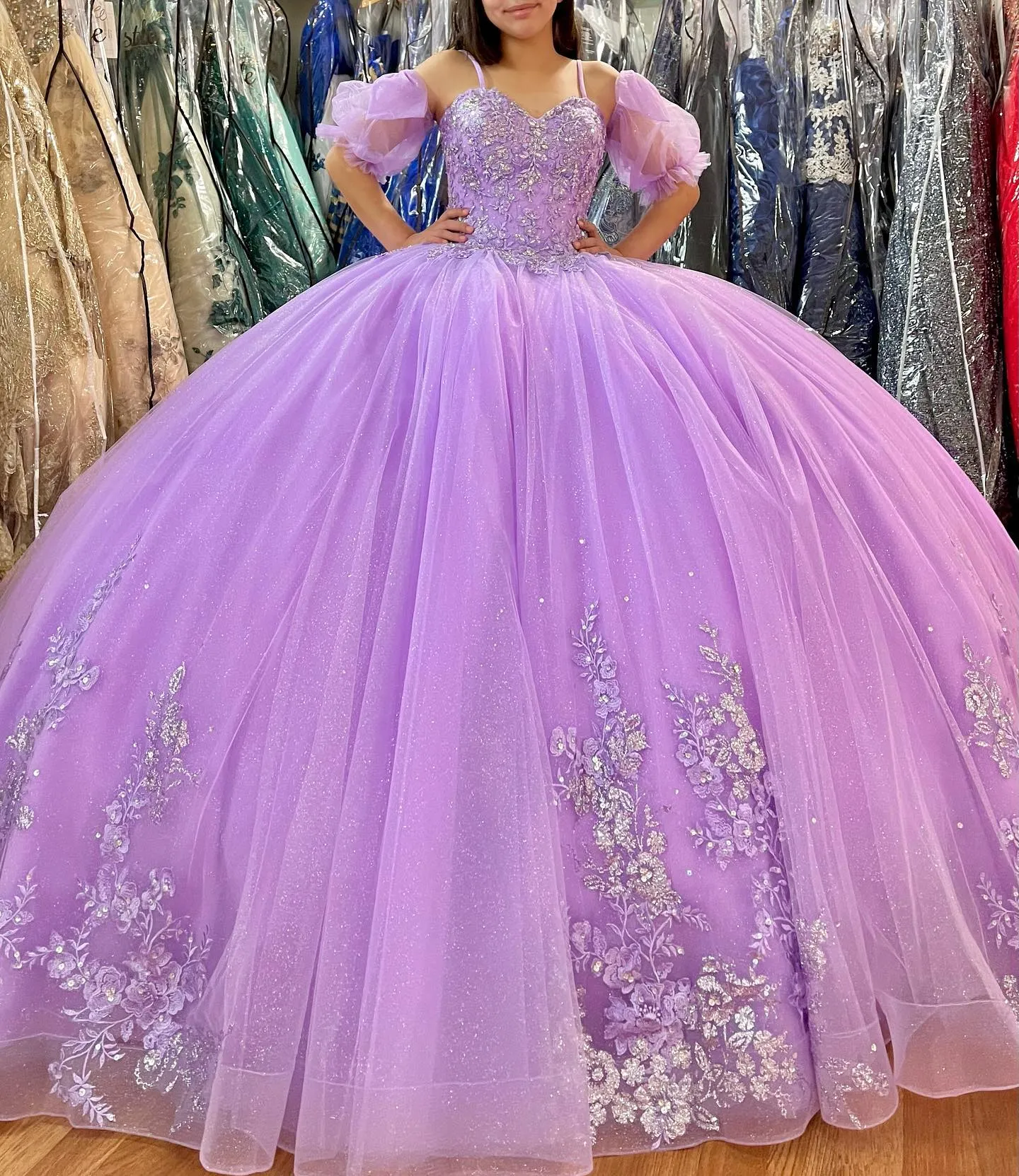 Perfect Lilac Color Quince Dress for Your Big Day