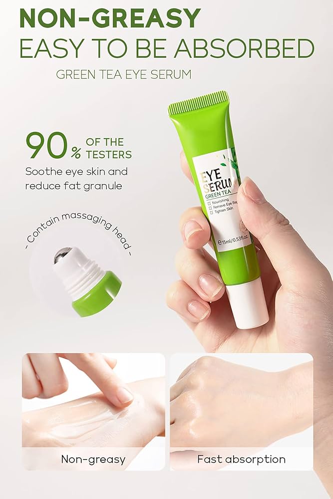 Best Green Tea Eye Serum: Dark Circles Gone in 2 Weeks!