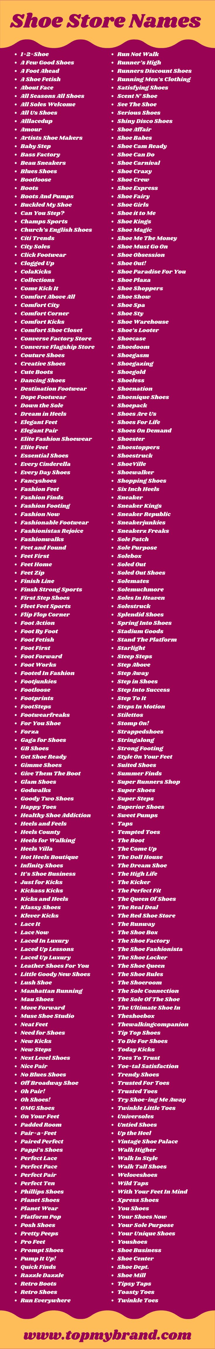 Shoe Brand Names Ideas: 100+ Catchy Names for Business