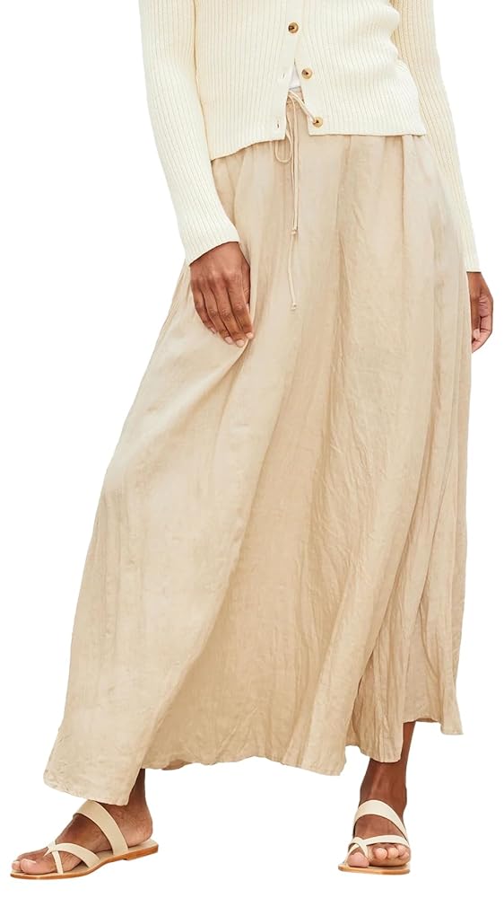 Must-Have Velvet Bailey Skirt: Linen Luxury Awaits!