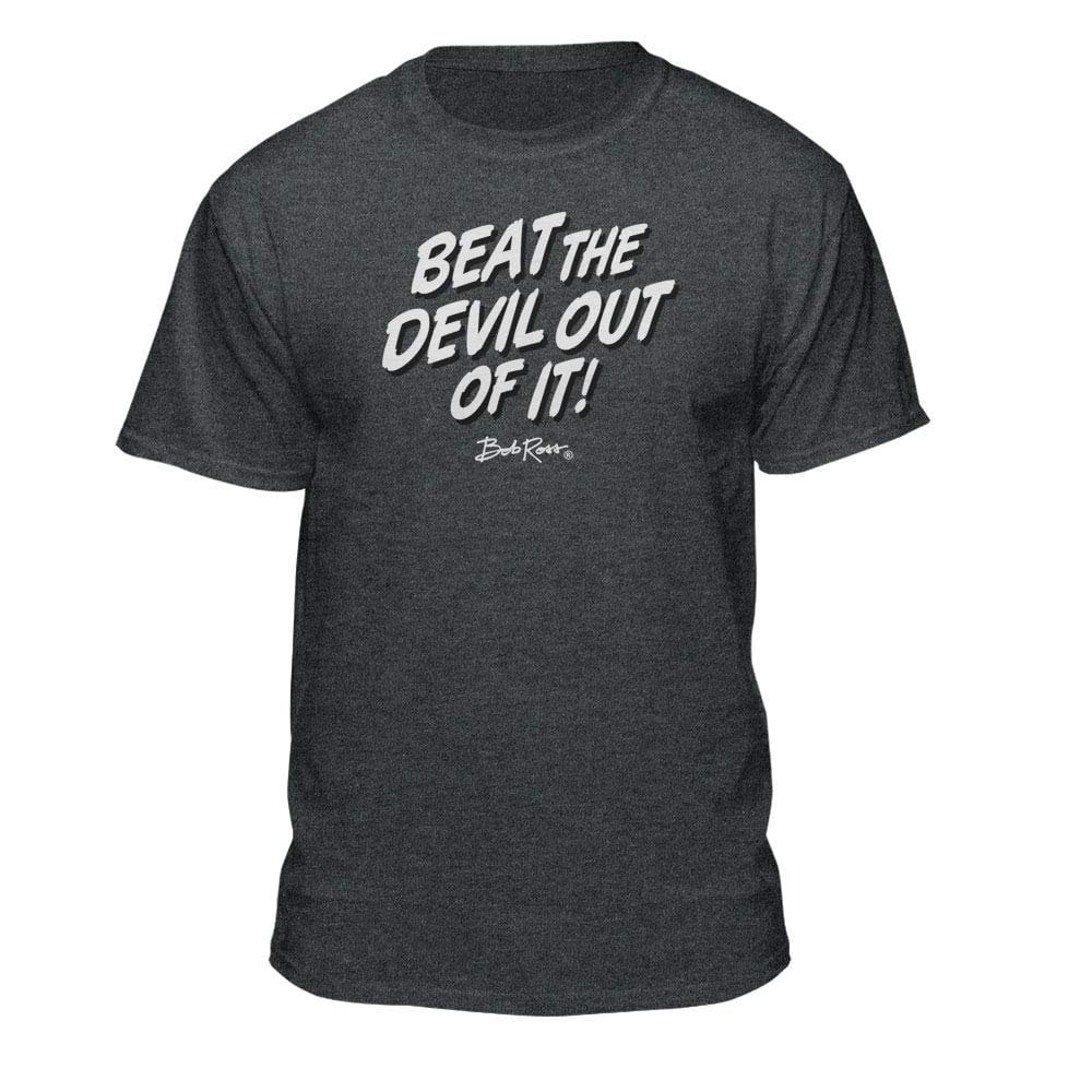 Beat The Devil Out Of It Bob Ross Shirt - Iconic Quote!